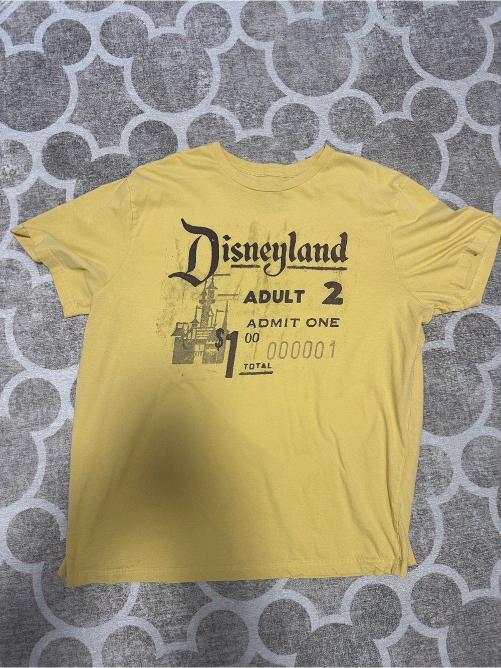 Disney Parks Disneyland Vintage Ticket 2XL Tshirt